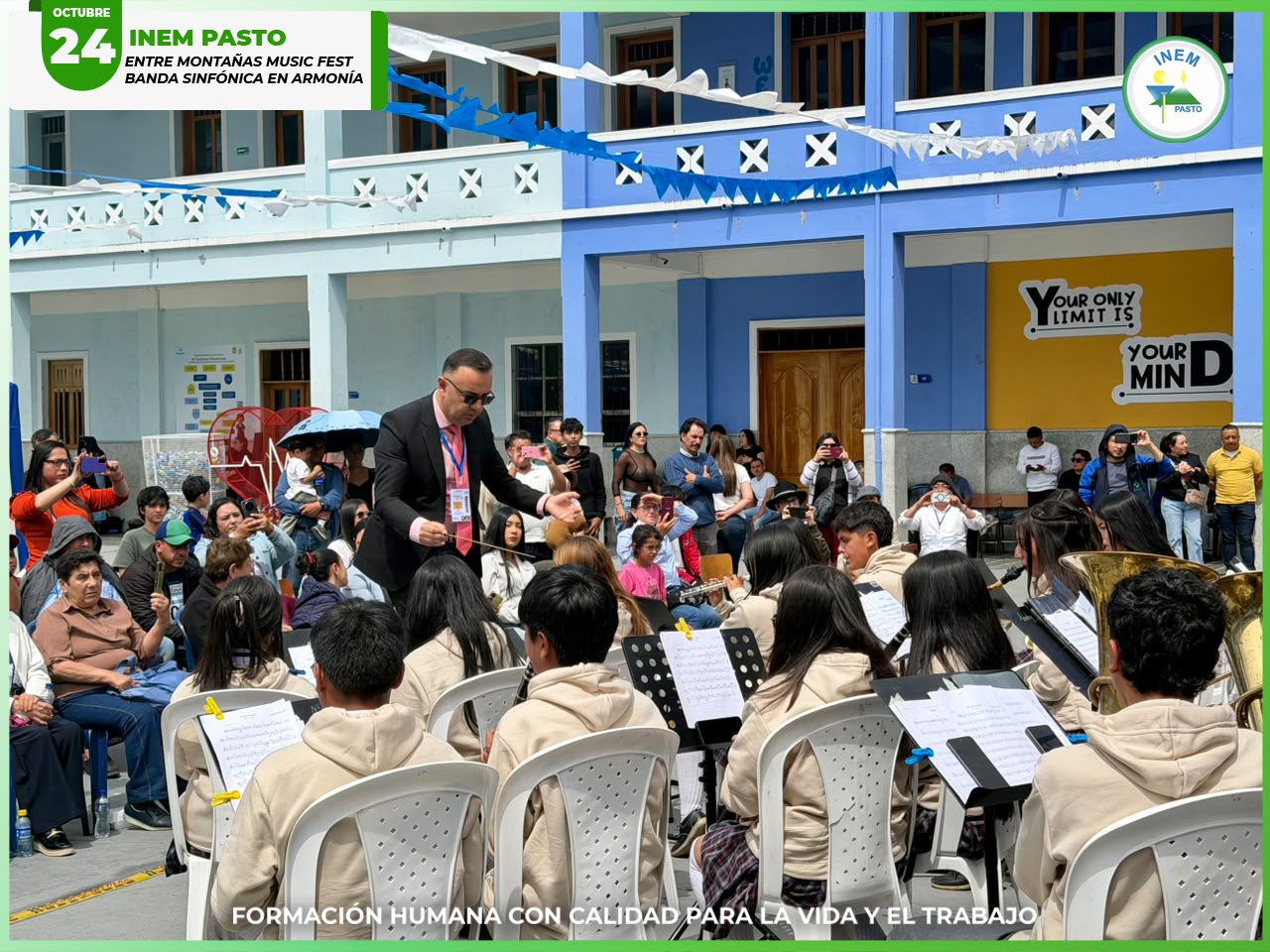 Participación de la banda sinfónica En Armonía INEM en el evento Entre Montañas Music Fest